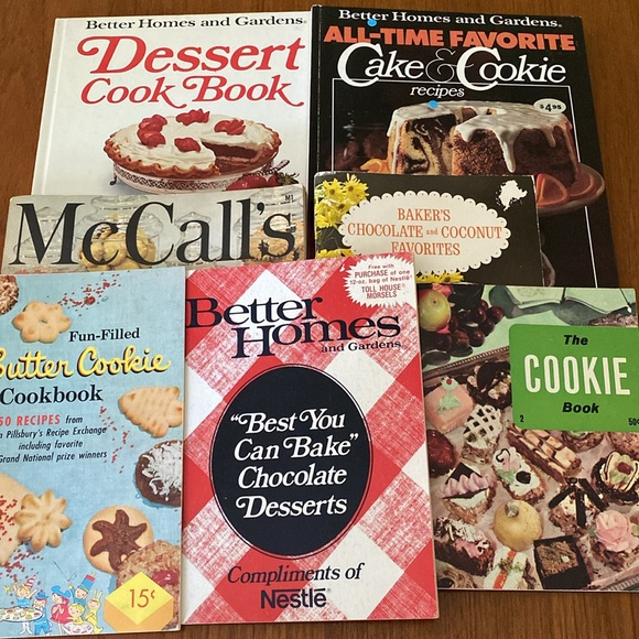 Vintage 1950’s-‘80s Lot of 7 Dessert Books - Picture 2 of 16